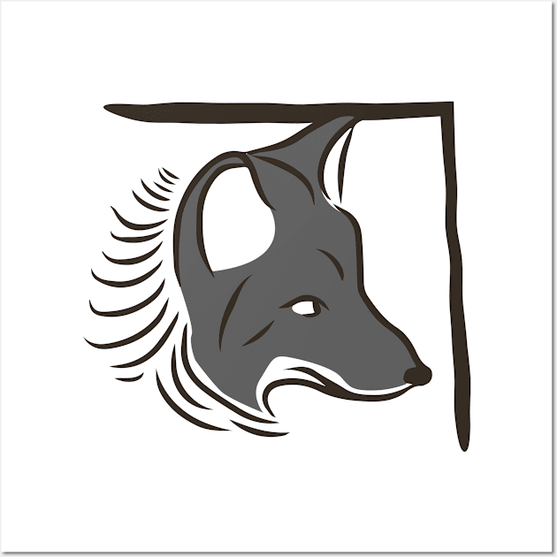 wolf Wall Art by FromBerlinGift